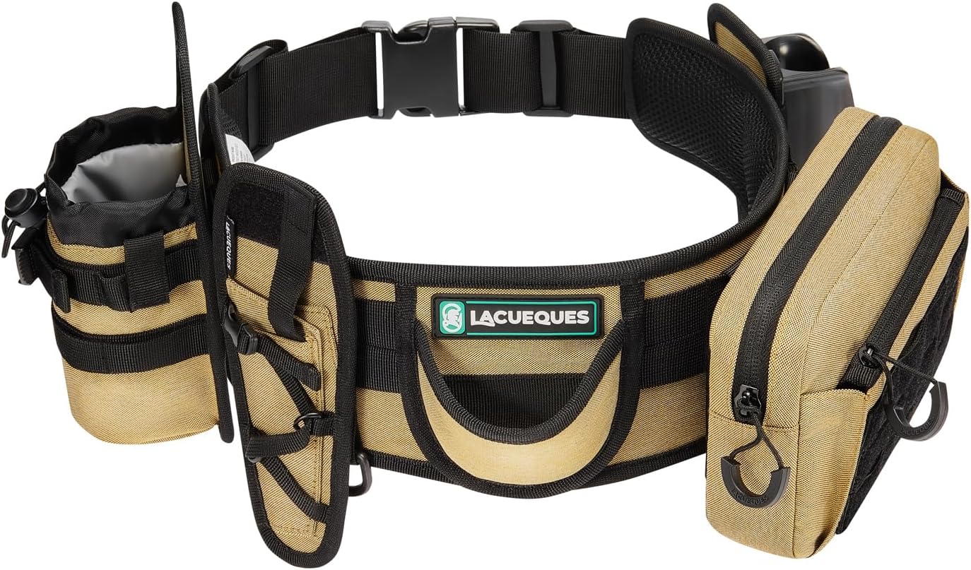Professional Fishing Belt set Wade Tackle Belt Kit–Detachable Bait/Pliers Pouches, Rod Holder, Insulated Cup Pocket, Multi-Hook Design