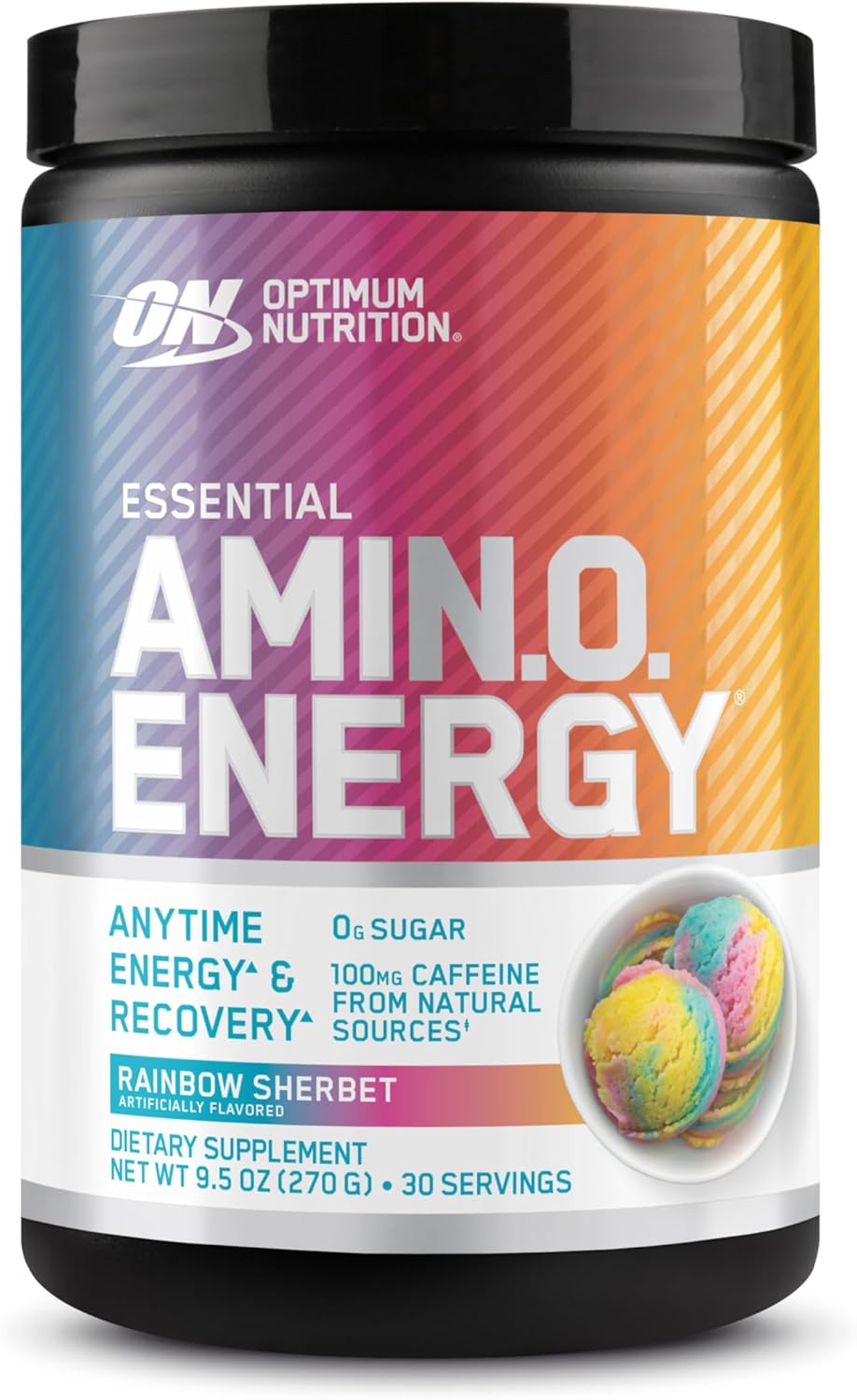 Optimum Nutrition Amino Energy - Pre Workout with Green Tea, BCAA, Amino Acids, Keto Friendly, Green Coffee Extract, Energy Powder - Orange Cooler, 65 Servings (Packaging May Vary)