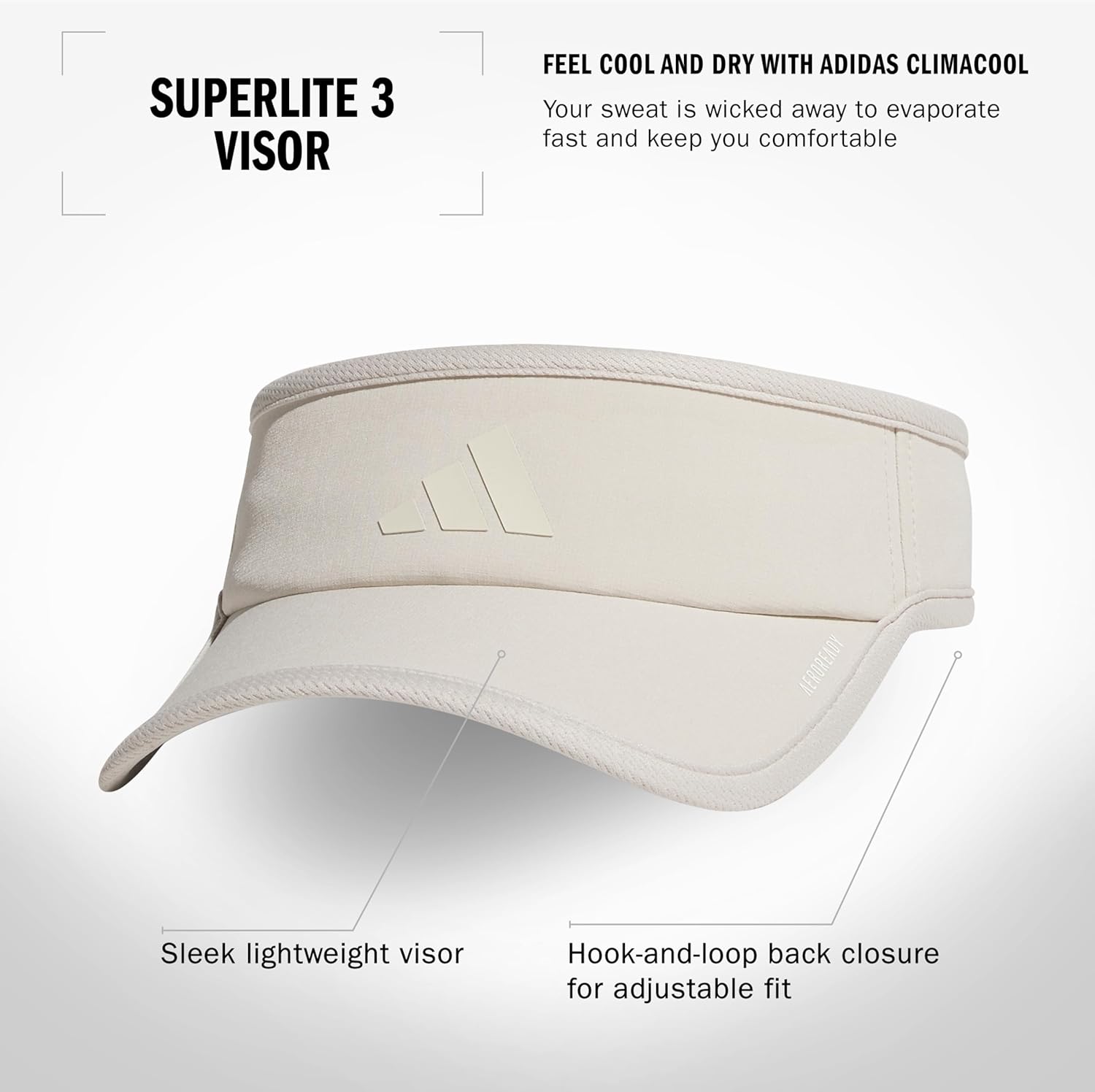adidas Superlite, Sun Visor Hat for Women, Sport Performance, Outdoor Activities