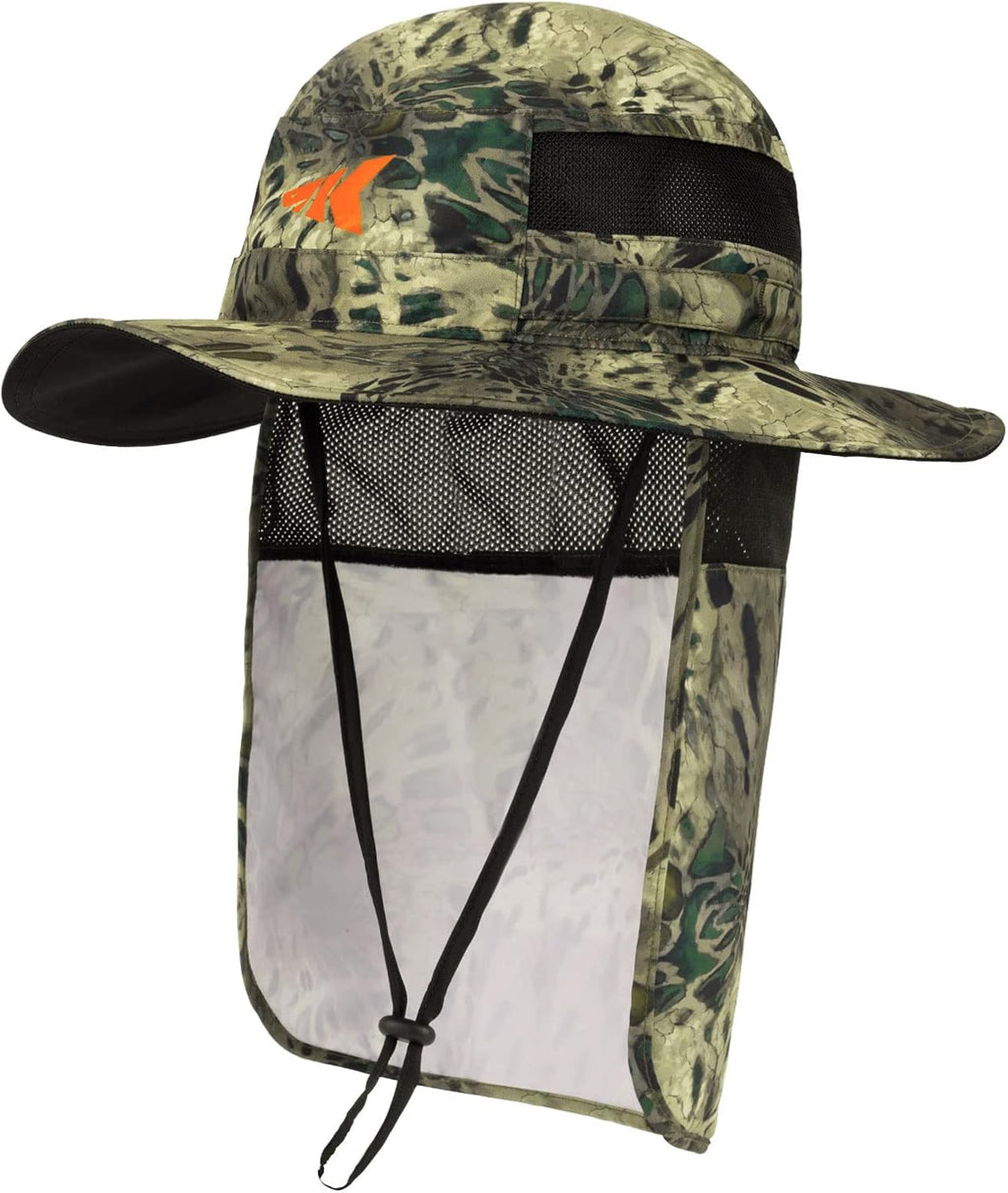 KastKing UPF 50 Boonie Hat Fishing Hat with Removable Neck Flap Sun Hats for Men