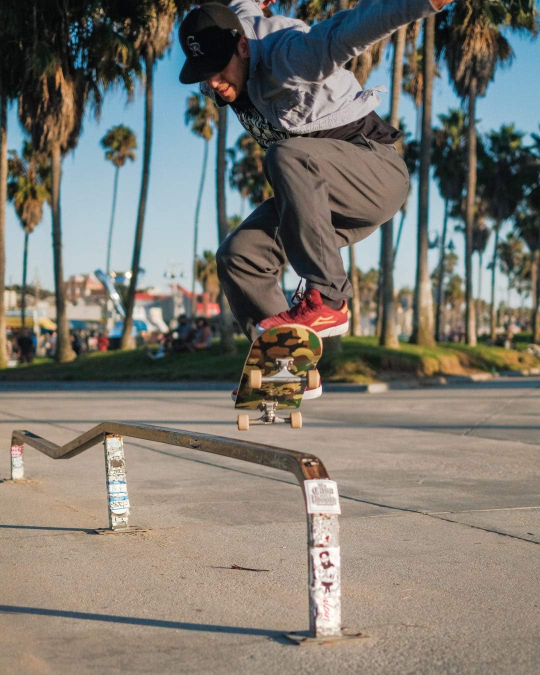 Yocaher Pro Skateboards Blank, Checker, Camo Professional Complete Skateboard 7.75" w/ 7Ply Maple Deck, Aluminum Alloy Truck, ABEC-9 Bearing, 54mm Skateboard Wheels, Concave Cruiser Trick Skateboard