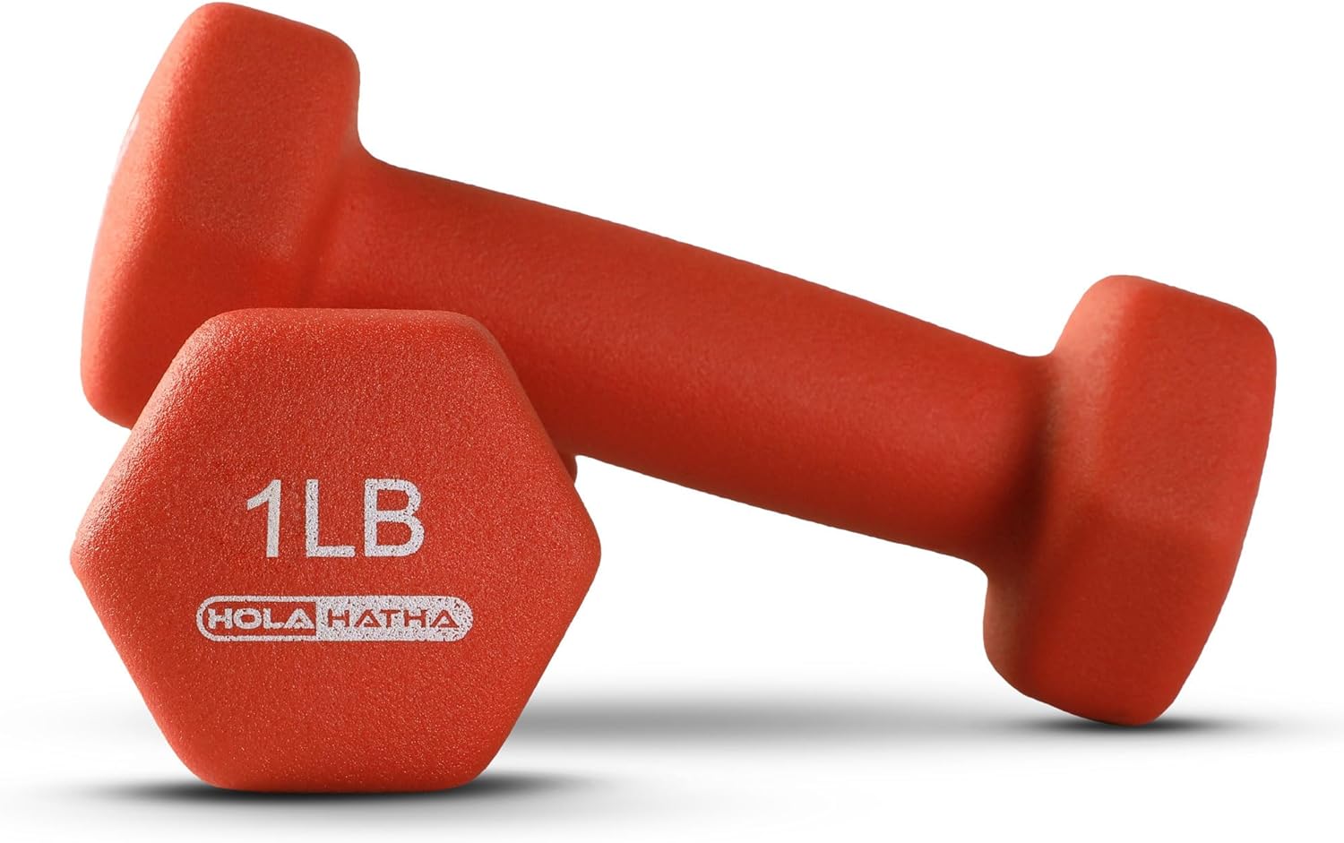 HolaHatha Neoprene Dumbbell Free Hand Weight Set with Rack, Ideal for Home Exercises to Gain Tone and Definition