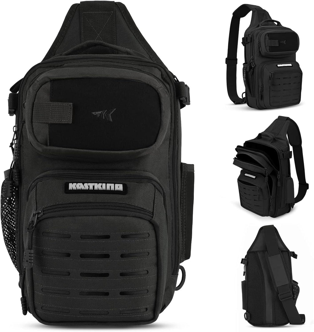 KastKing BlowBak Tactical Sling Tackle Bag-Lightweight Fishing Backpack Storge Fishing Gear and Equipment,Gift for Men