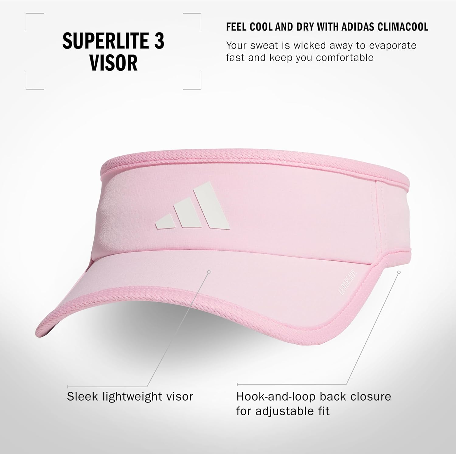 adidas Superlite, Sun Visor Hat for Women, Sport Performance, Outdoor Activities