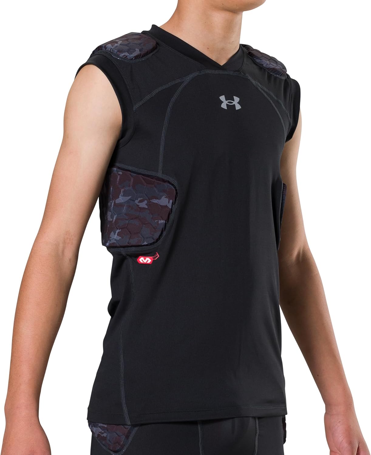 Under Armour Gameday Pro 5-Pad Football Shirt, Comfortable Compression & Protection for Practice & Game Day, Youth/ Boys