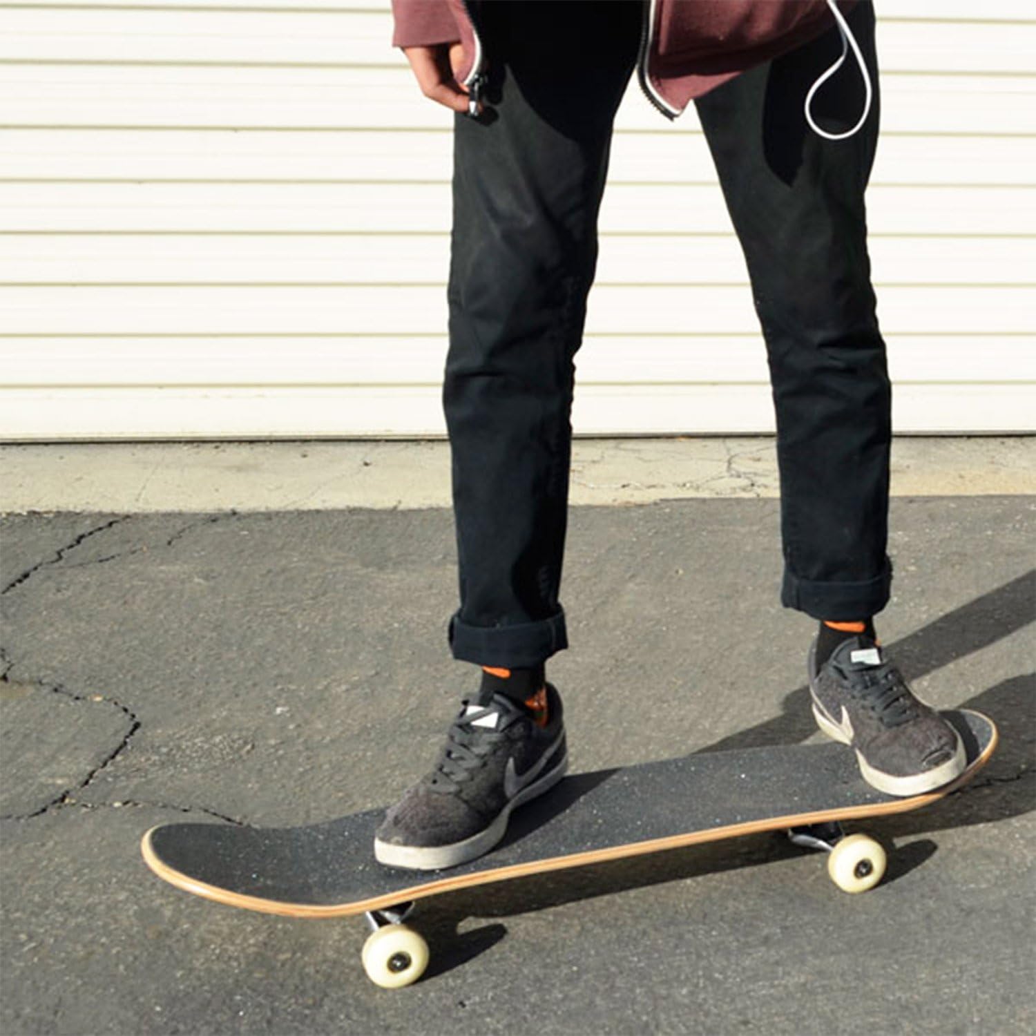 Yocaher Pro Skateboards Blank, Checker, Camo Professional Complete Skateboard 7.75" w/ 7Ply Maple Deck, Aluminum Alloy Truck, ABEC-9 Bearing, 54mm Skateboard Wheels, Concave Cruiser Trick Skateboard