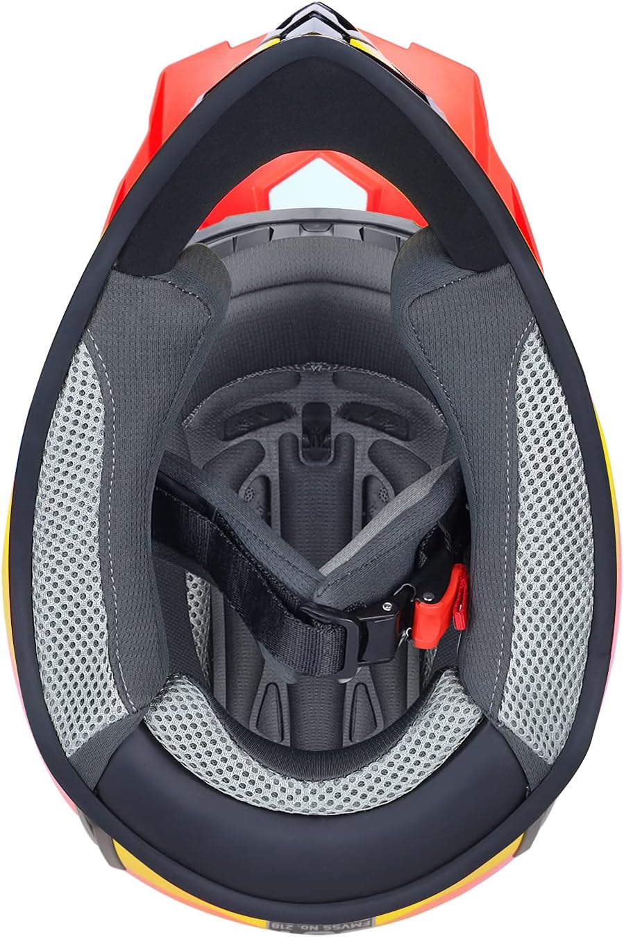 GLX GX623 Youth ATV/Dirt Bike Helmet Combo - Matte Black, Large - DOT