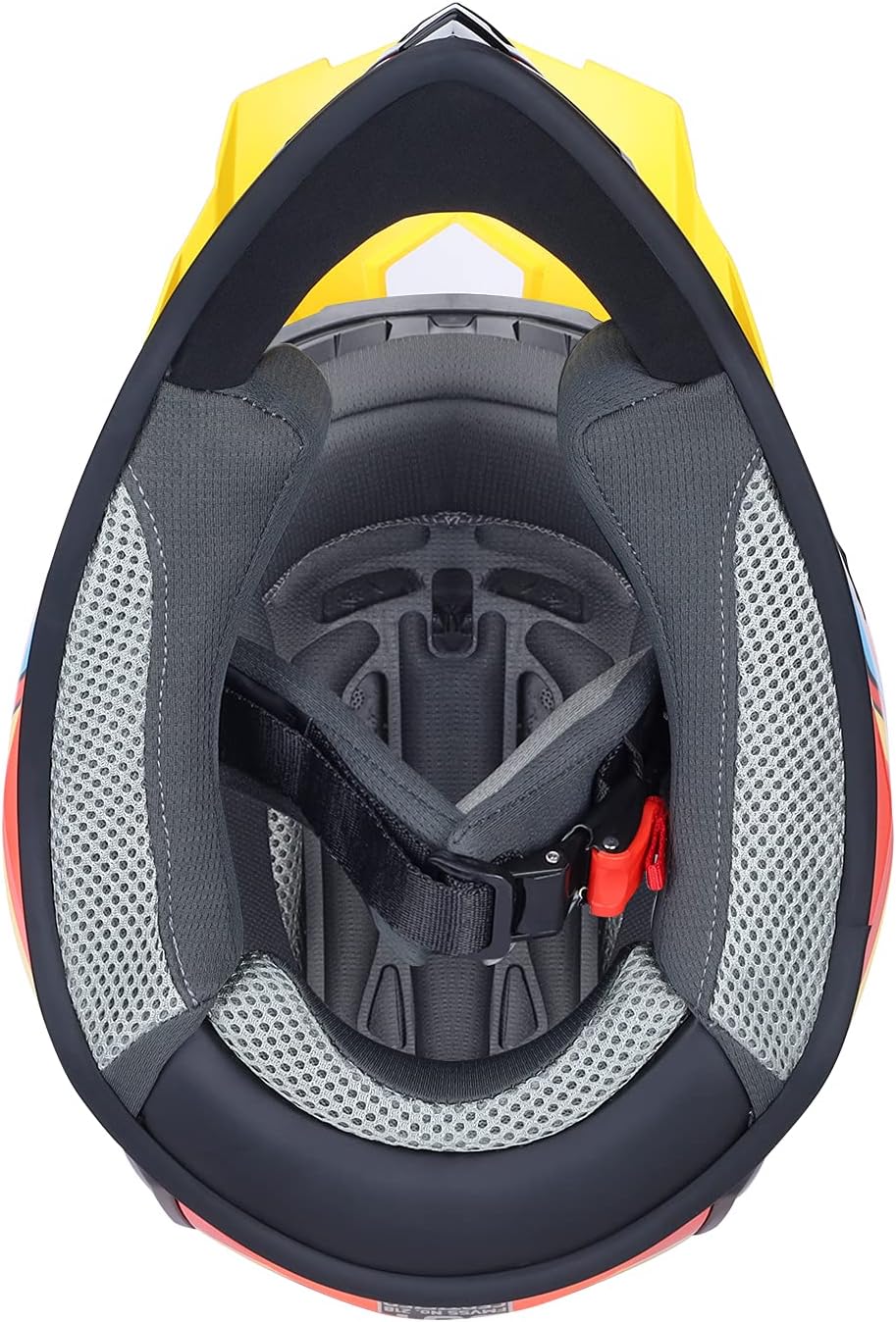 GLX GX623 Youth ATV/Dirt Bike Helmet Combo - Matte Black, Large - DOT