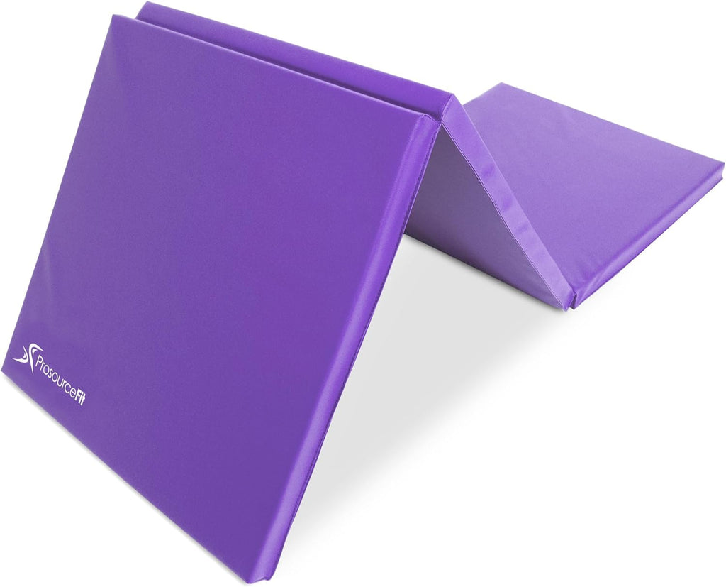 ProsourceFit Tri-Fold Folding Exercise Mat - Pink