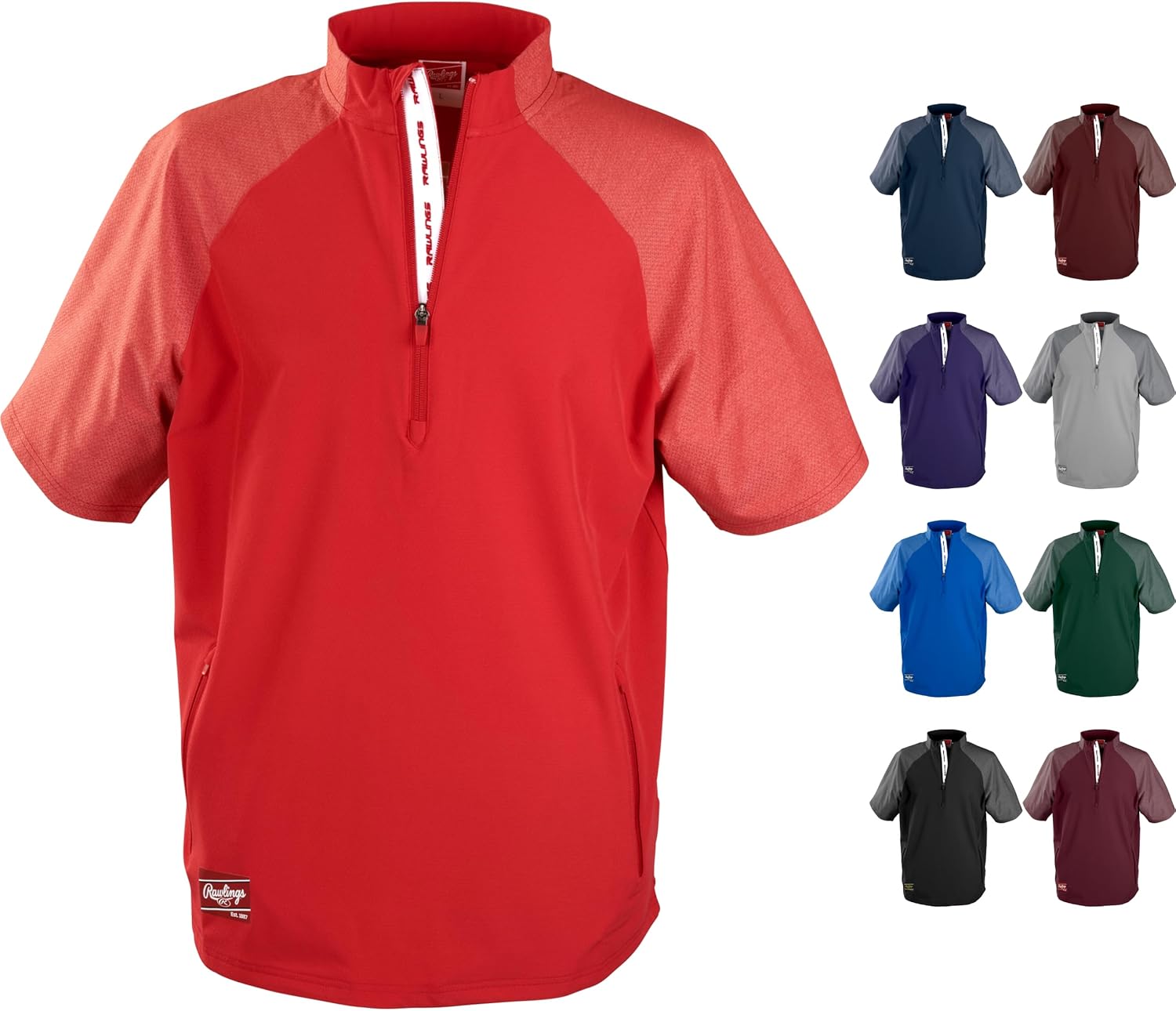 Rawlings Men's Colorsync Short Sleeve Cage Jacket | Adult Sizes | Multiple Colors