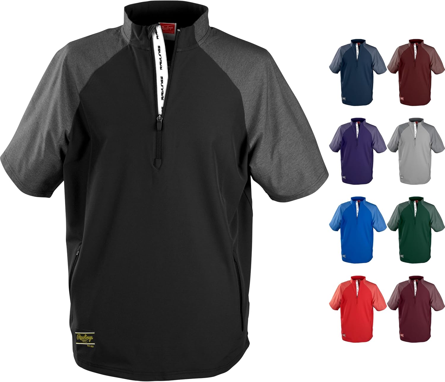 Rawlings Men's Colorsync Short Sleeve Cage Jacket | Adult Sizes | Multiple Colors