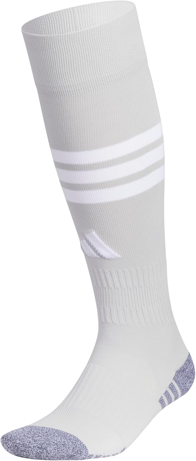 adidas 3-Stripe Hoop Soccer Socks (1-Pair) with Arch Compression for a Secure Fit