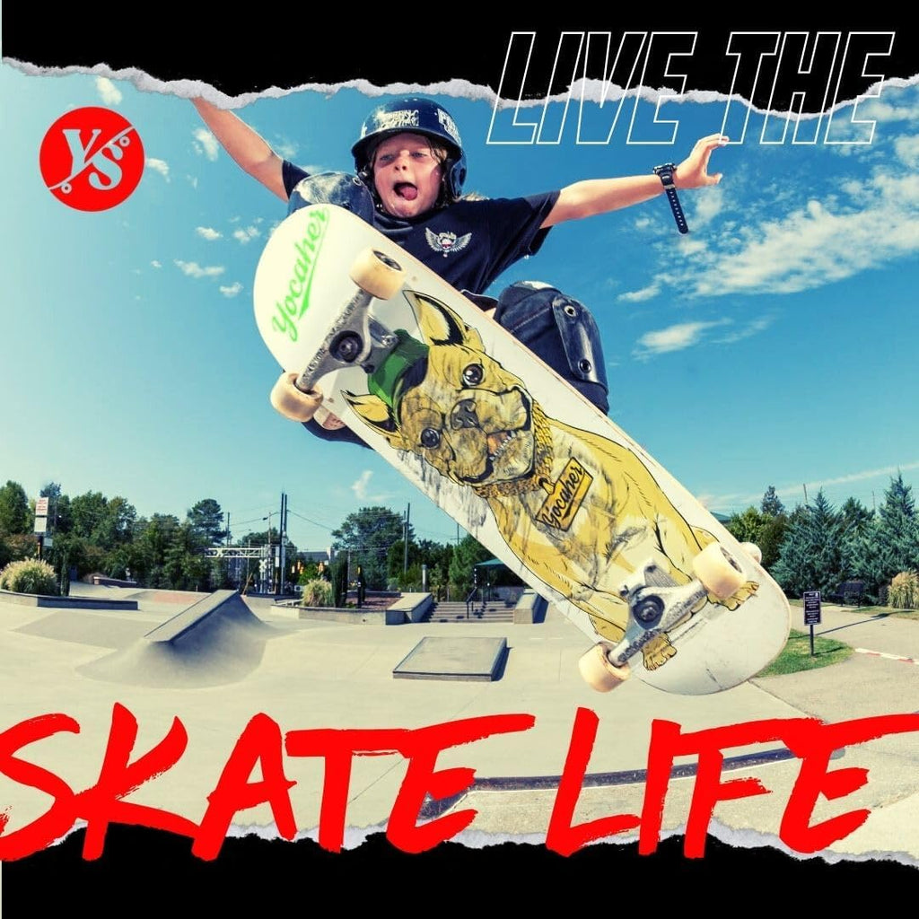 Yocaher Pro Skateboards Blank, Checker, Camo Professional Complete Skateboard 7.75" w/ 7Ply Maple Deck, Aluminum Alloy Truck, ABEC-9 Bearing, 54mm Skateboard Wheels, Concave Cruiser Trick Skateboard