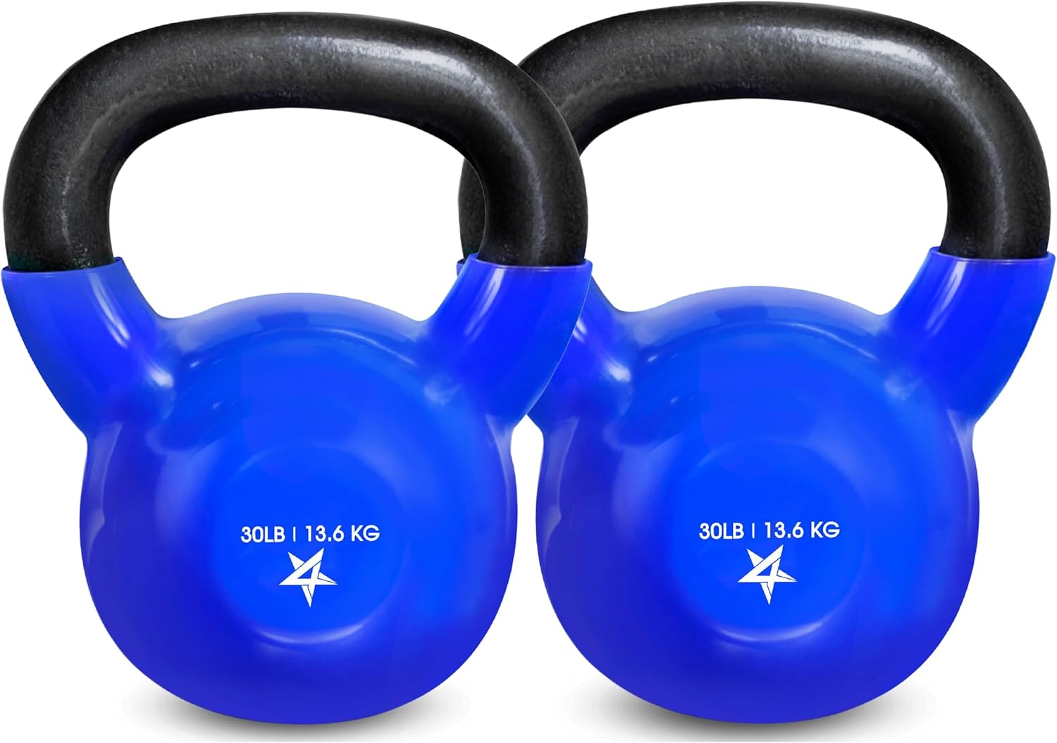 Yes4All 5-100 LB Kettlebells Vinyl Coated Cast Iron for Dumbbell Weights Exercises, Gym, Fitness, Full Body Workout Equipment Push up, Grip and Strength Training