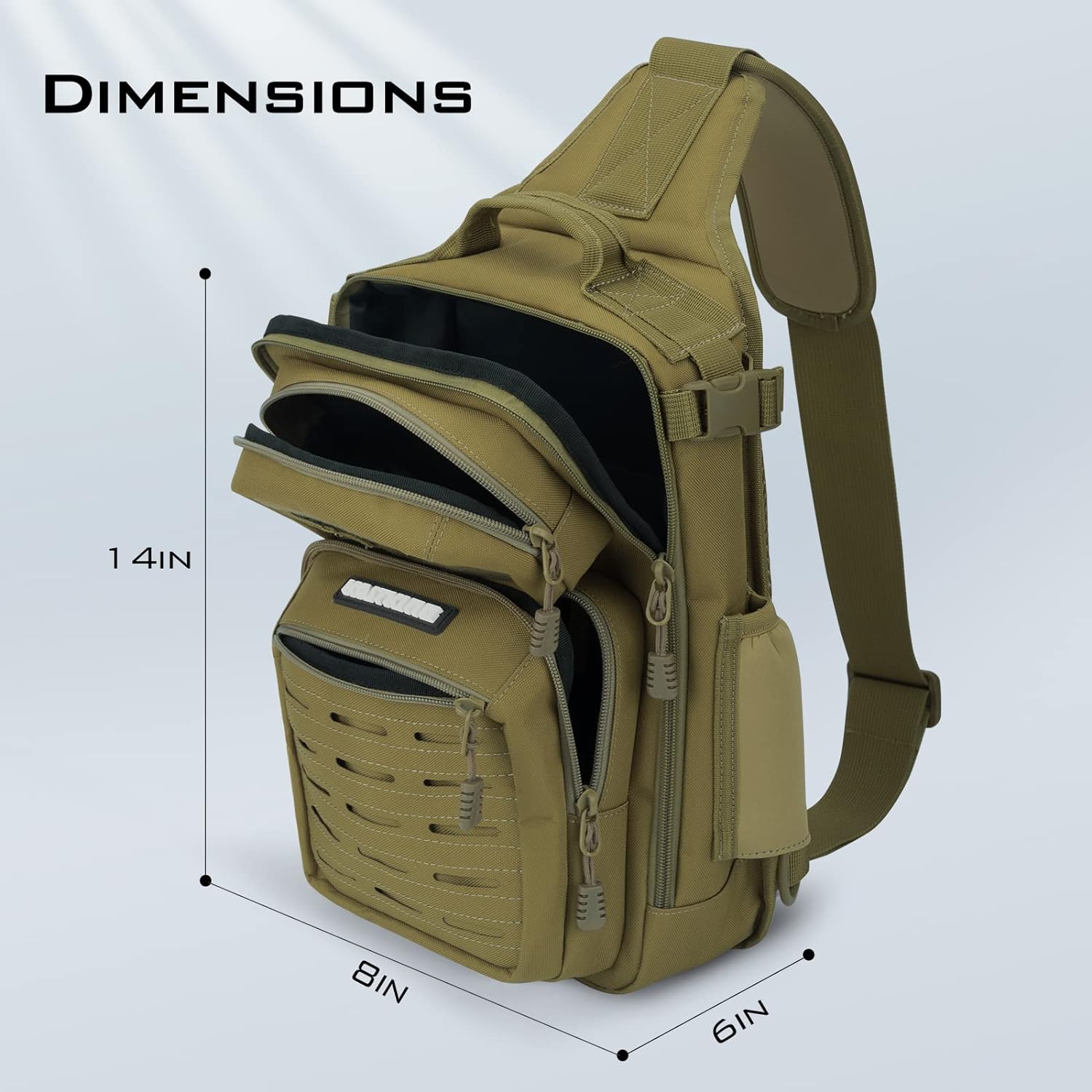 KastKing BlowBak Tactical Sling Tackle Bag-Lightweight Fishing Backpack Storge Fishing Gear and Equipment,Gift for Men