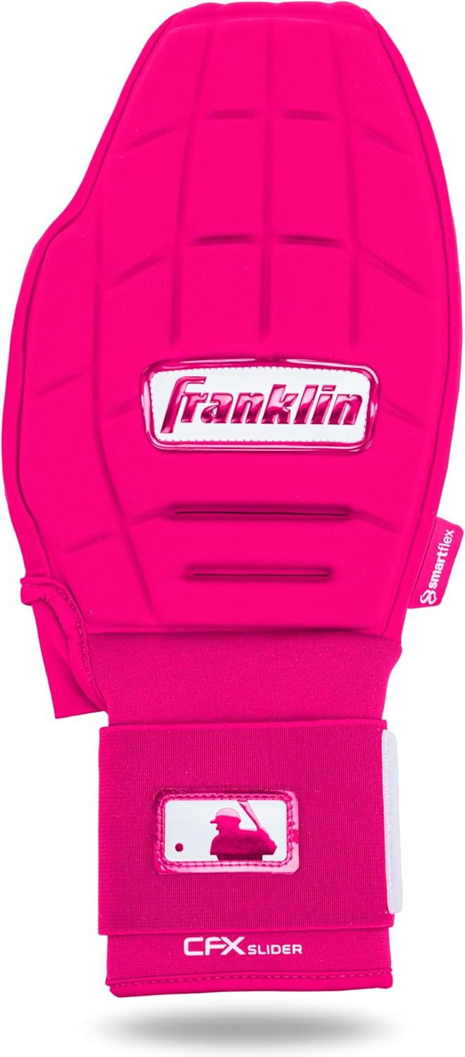 Franklin Sports MLB Baseball + Softball Sliding Mitt - CFX PRT Adult + Youth Protective Baserunning Sliding Gloves - Left + Right Hand Mitt - Hand + Wrist Protector for Running - Kids + Adults Sizes