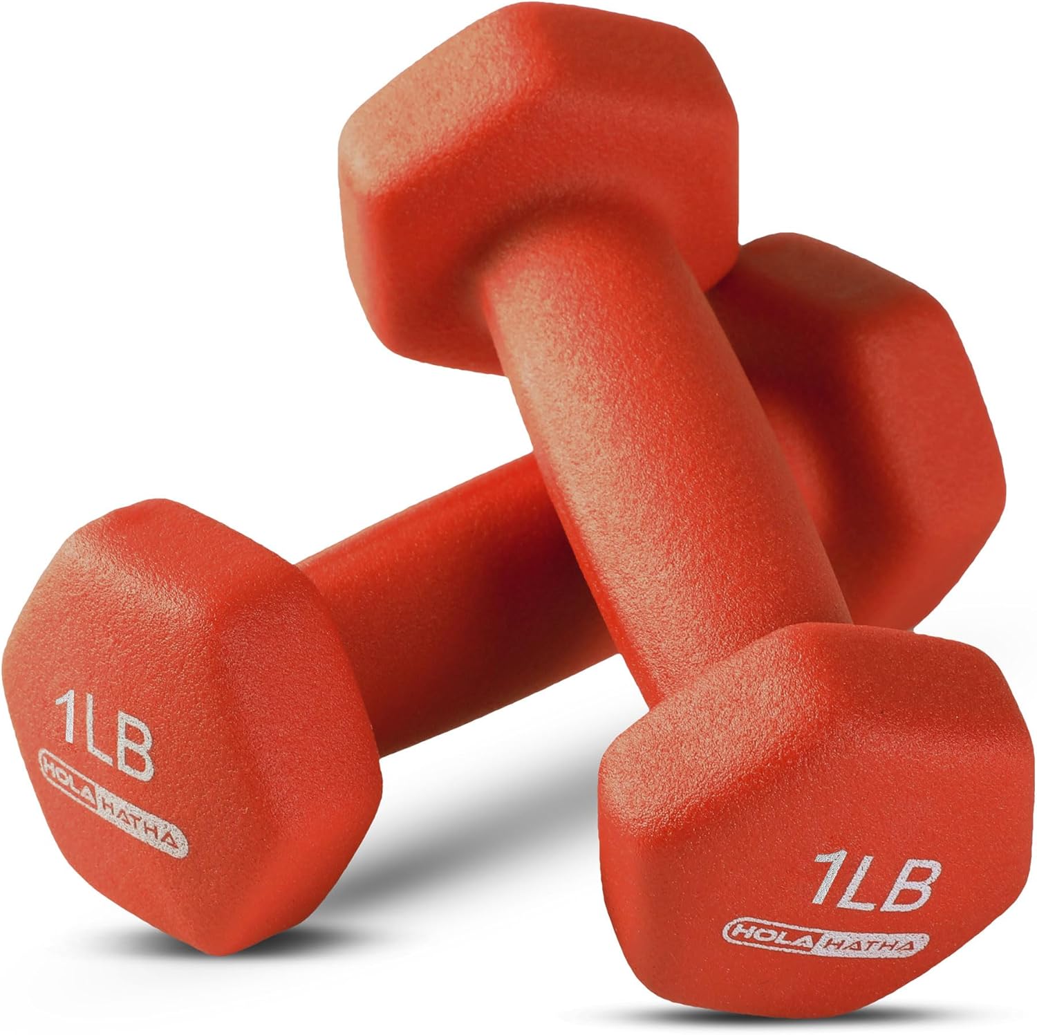 HolaHatha Neoprene Dumbbell Free Hand Weight Set with Rack, Ideal for Home Exercises to Gain Tone and Definition