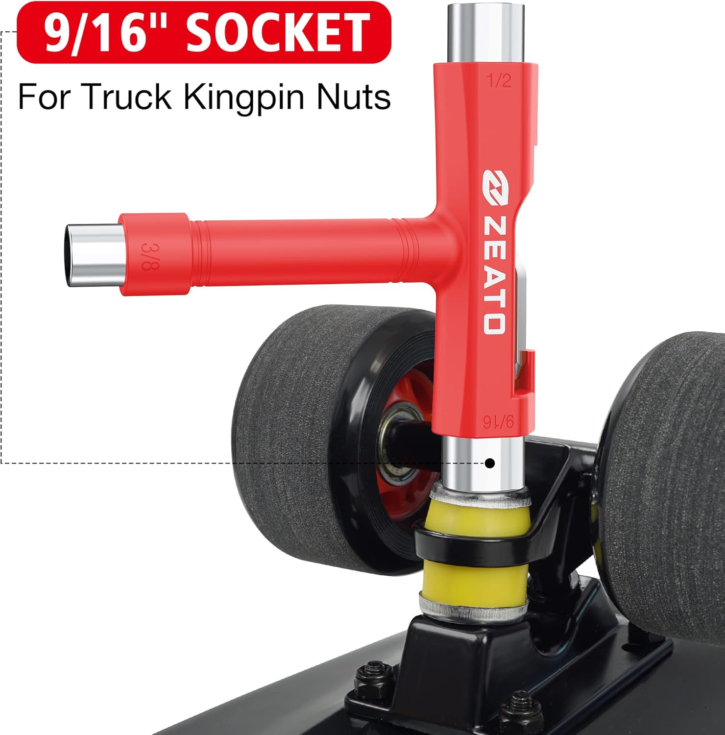 All-in-One Skate Tools Multi-Function Portable Skateboard T Tool Accessory with T-Type Allen Key and L-Type Phillips Head Wrench Screwdriver