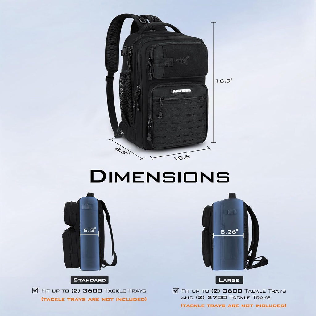 KastKing BlowBak Tactical Sling Tackle Bag-Lightweight Fishing Backpack Storge Fishing Gear and Equipment,Gift for Men
