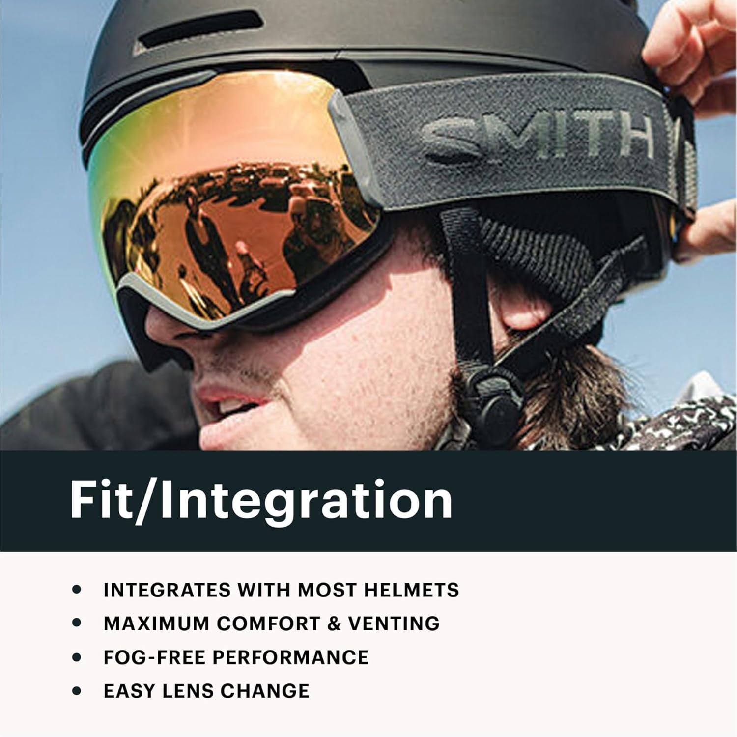 SMITH I/O MAG Goggles with ChromaPop Lens – Easy Lens Change Technology for Skiing & Snowboarding – For Men & Women