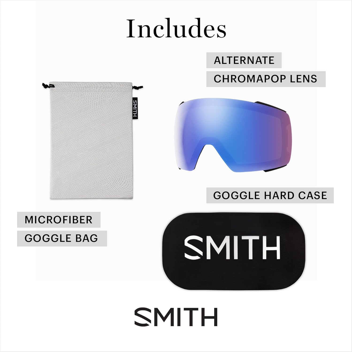 SMITH I/O MAG Goggles with ChromaPop Lens – Easy Lens Change Technology for Skiing & Snowboarding – For Men & Women