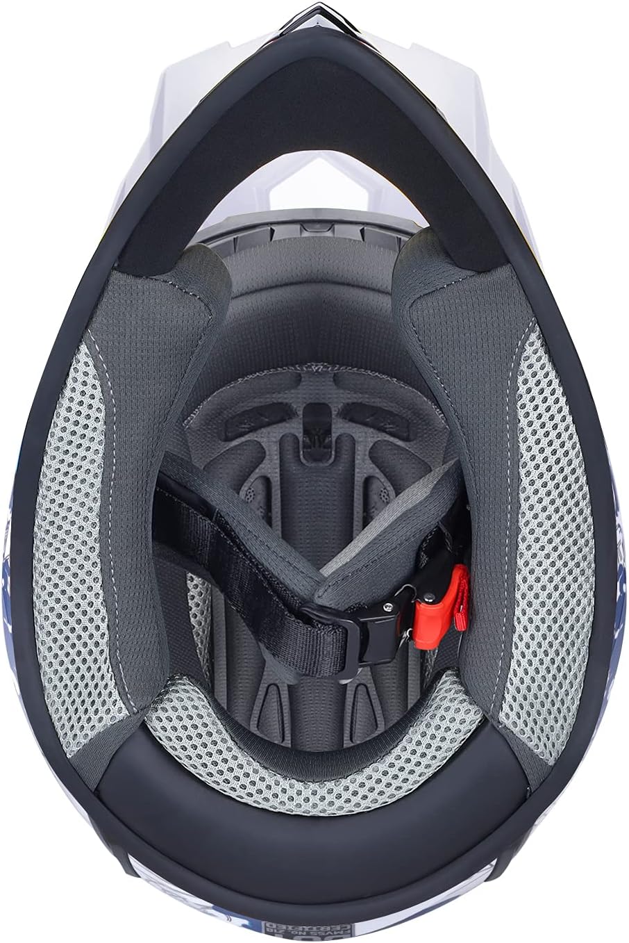 GLX GX623 Youth ATV/Dirt Bike Helmet Combo - Matte Black, Large - DOT