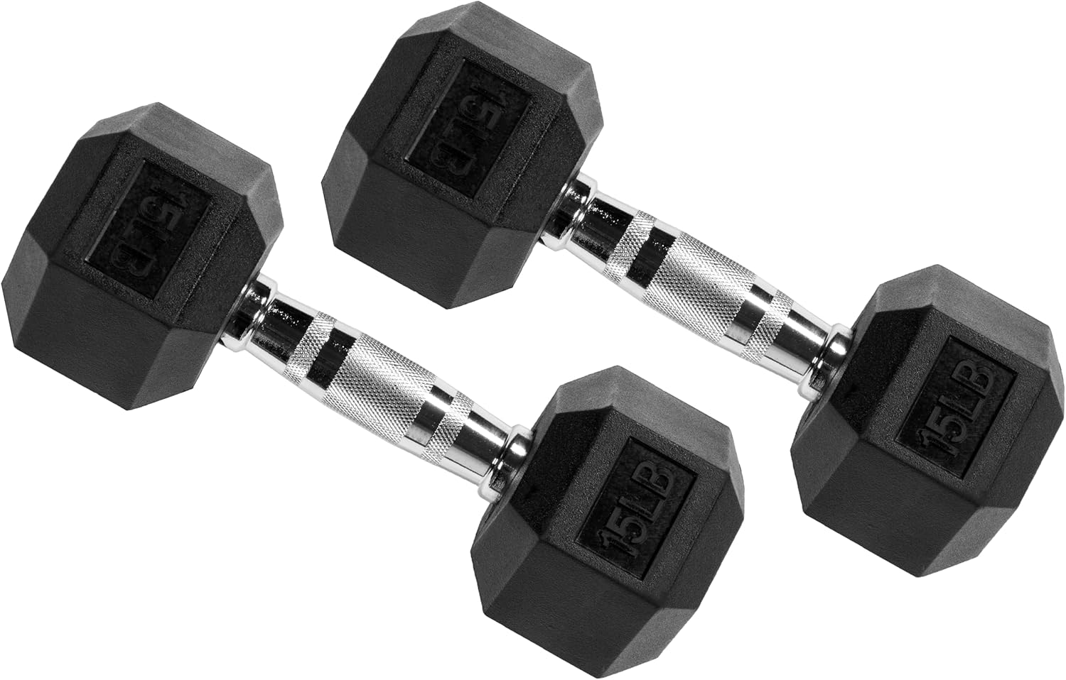 Fitvids Rubber Encased Hex Dumbbell Set with Rack, 5-20LB or 5-25LB Hand Weights with Anti-Slip Grip for Exercise & Fitness, Dumbbell Weights Set for Home Gym, 100LB or 150LB Set Options