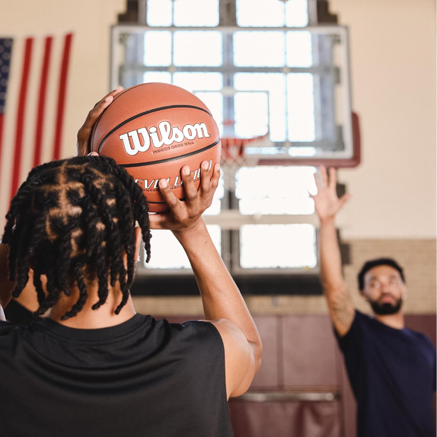 WILSON Evolution Indoor Game Basketballs - Size 5, Size 6 and Size 7