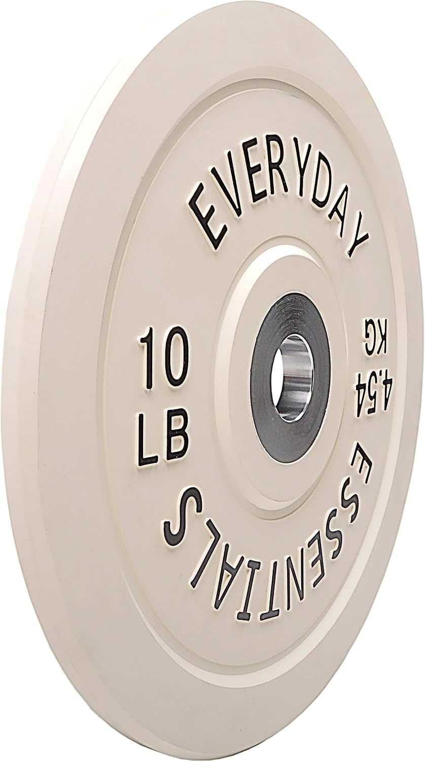 2-Inch Olympic Bumper Plates, Perfect Weight Plates for Weightlifting and Strength Training, Multiple Weights Available
