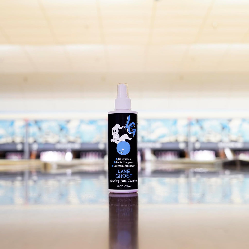 Bowling Ball Cleaner Spray - USBC Approved - Oil, Scuff, and Belt Mark Cleaner - Restores Tack and Prolongs Lifespan of Ball
