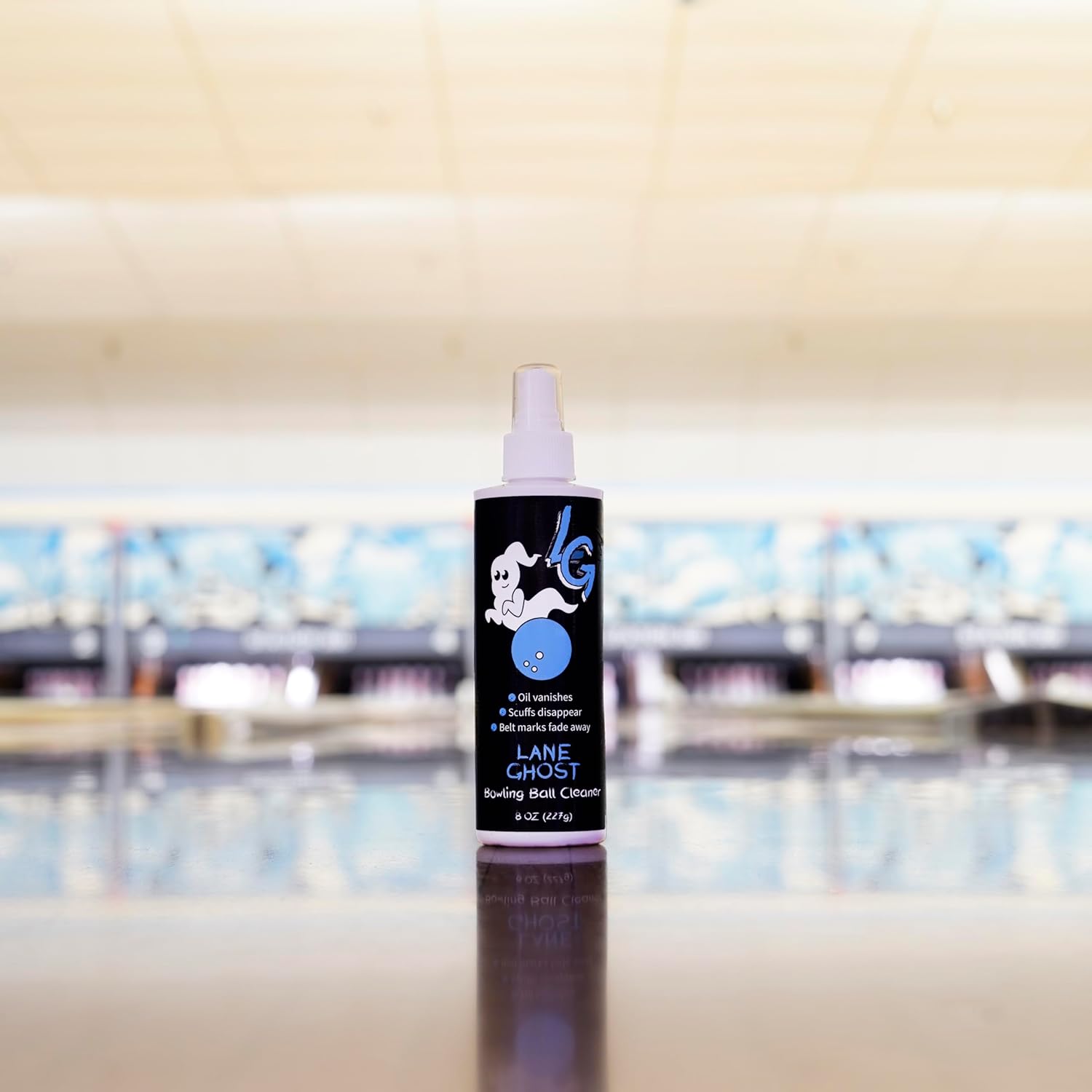 Bowling Ball Cleaner Spray - USBC Approved - Oil, Scuff, and Belt Mark Cleaner - Restores Tack and Prolongs Lifespan of Ball