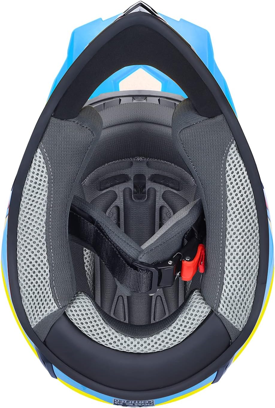 GLX GX623 Youth ATV/Dirt Bike Helmet Combo - Matte Black, Large - DOT