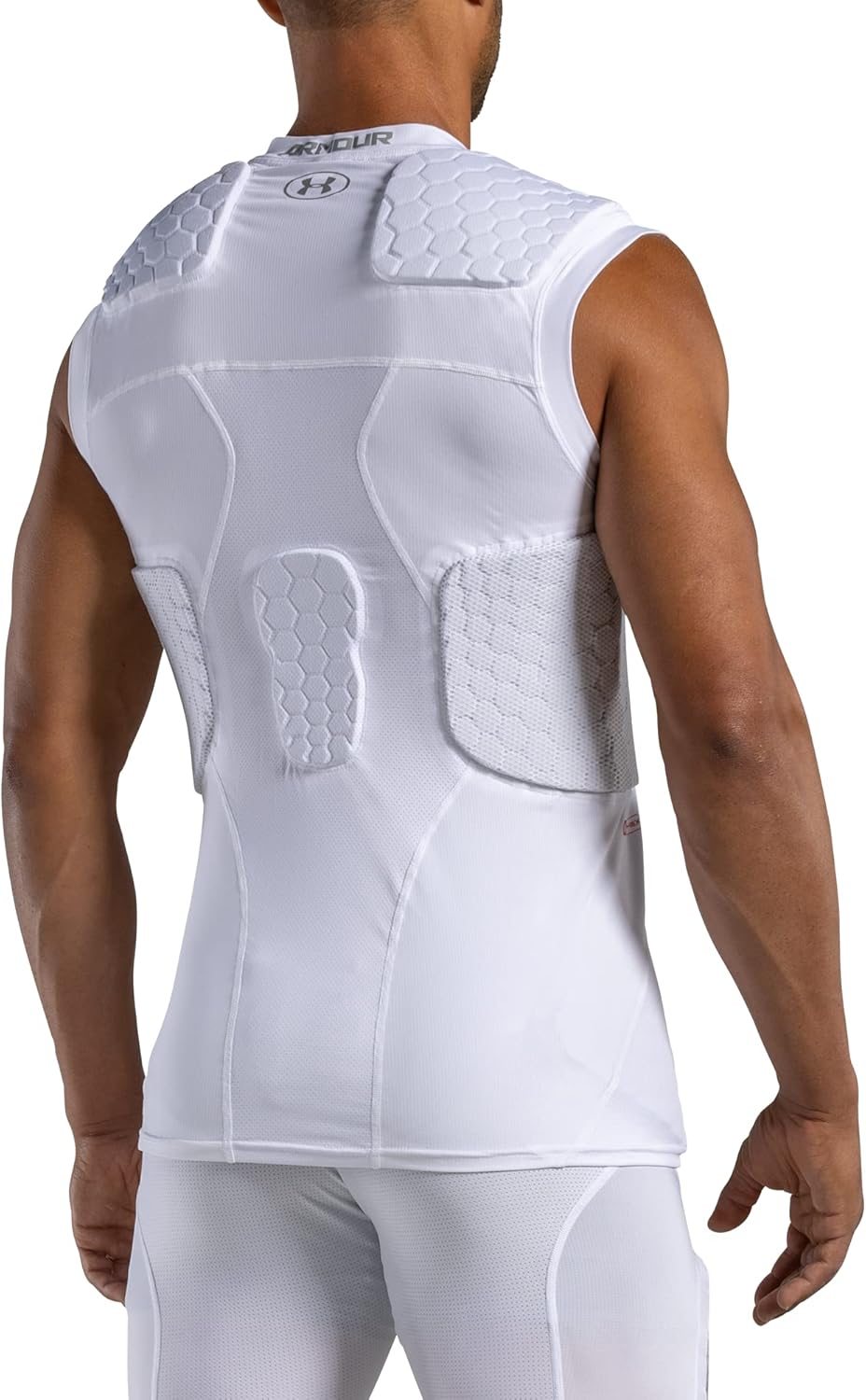 Under Armour Gameday Pro 5-Pad Football Compression Top, with UA HeatGear & McDavid HEX Technology, Moisture Wicking Protection (Youth)