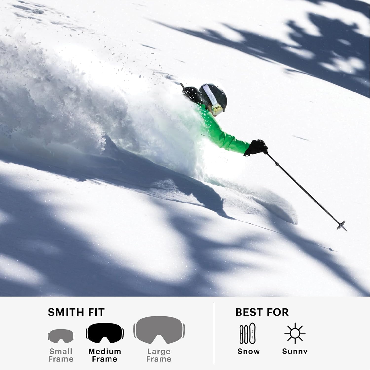 SMITH I/O MAG Goggles with ChromaPop Lens – Easy Lens Change Technology for Skiing & Snowboarding – For Men & Women