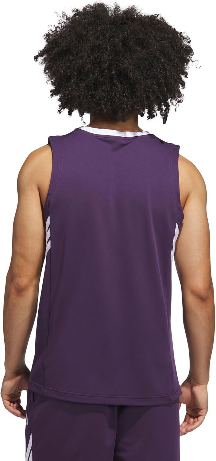 adidas Men's Basketball Legends 3-Stripes Tank Top