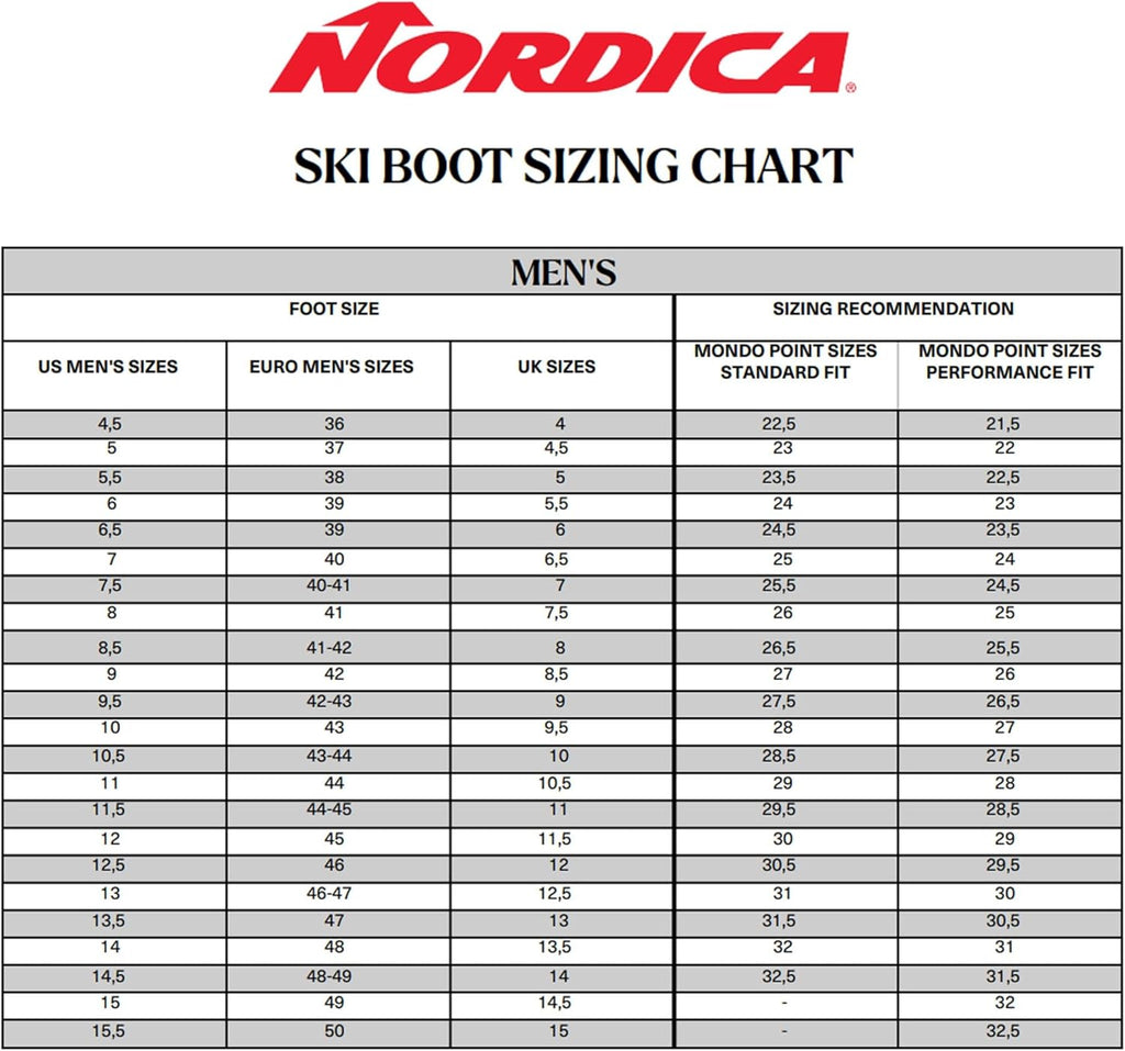 Nordica The Cruise Men's Comfort Fit All Mountain Alpine Ski Boots