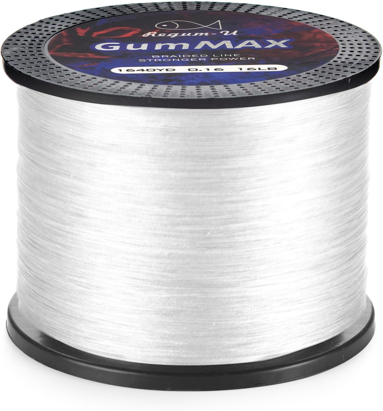 GumMAX 545/1093/1640yds 5-100LB 8X Braided Fishing Line Abrasion Resistant Superline Zero Stretch & Smaller Diameter Confuse & Never Fade in Saltwater and Freshwater