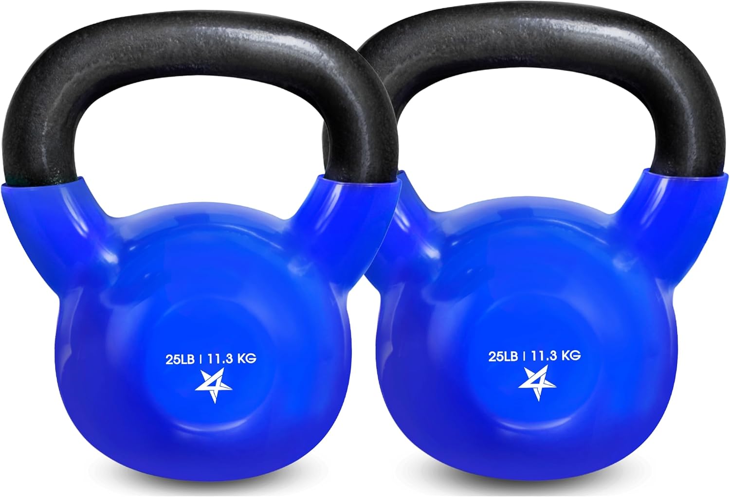 Yes4All 5-100 LB Kettlebells Vinyl Coated Cast Iron for Dumbbell Weights Exercises, Gym, Fitness, Full Body Workout Equipment Push up, Grip and Strength Training
