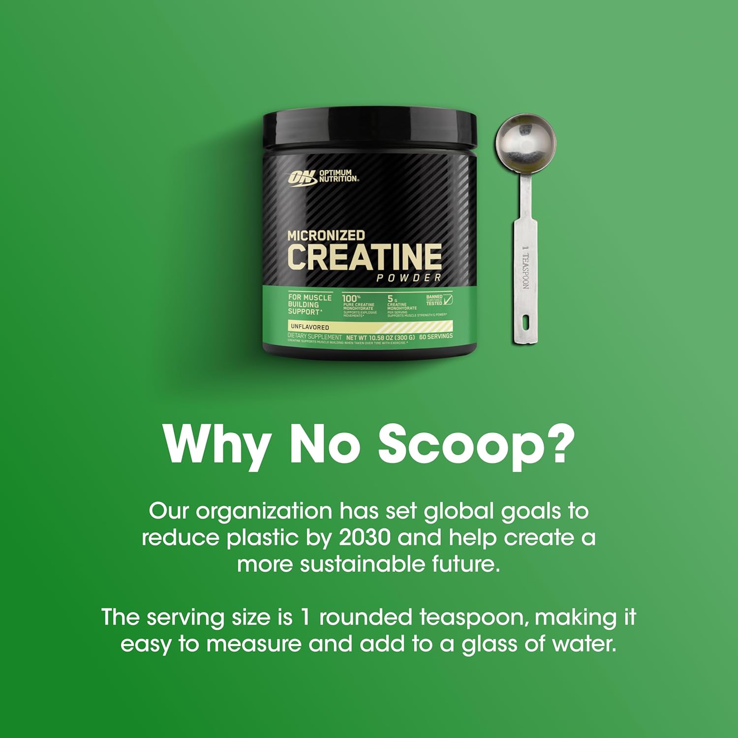 Optimum Nutrition Micronized Creatine Monohydrate Powder, Unflavored, 120 Servings, 600 Grams (Packaging May Vary)