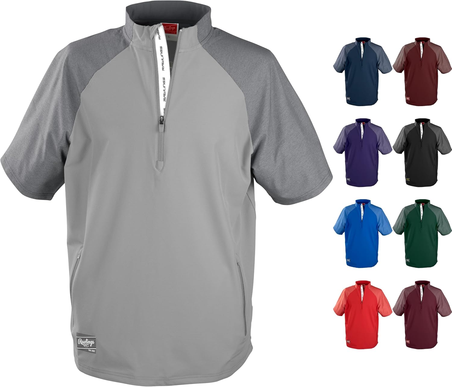 Rawlings Men's Colorsync Short Sleeve Cage Jacket | Adult Sizes | Multiple Colors