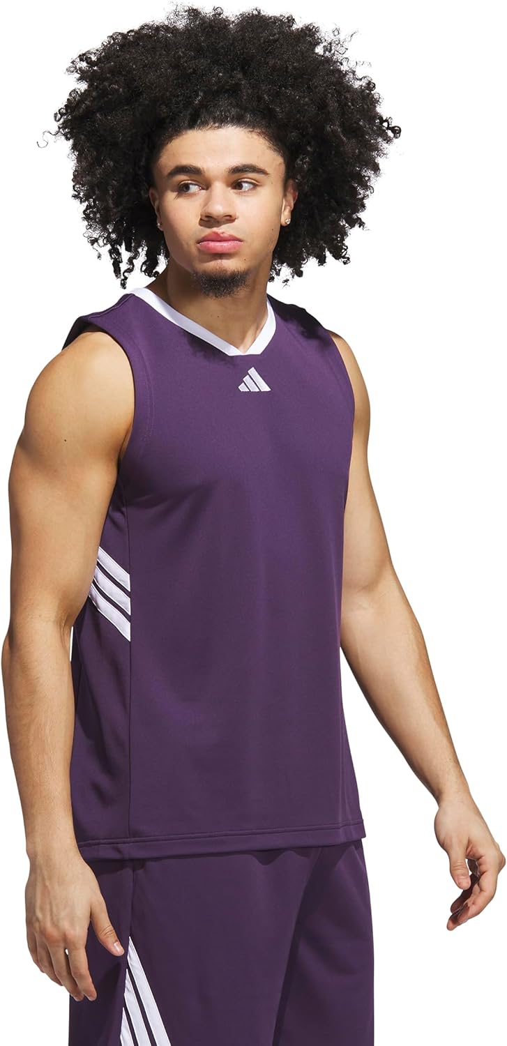 adidas Men's Basketball Legends 3-Stripes Tank Top