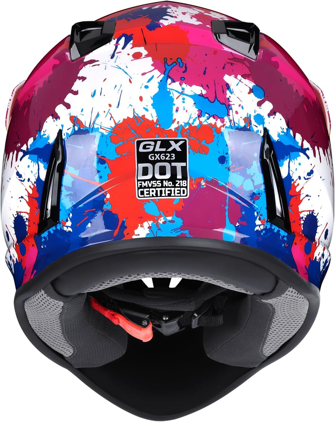 GLX GX623 Youth ATV/Dirt Bike Helmet Combo - Matte Black, Large - DOT