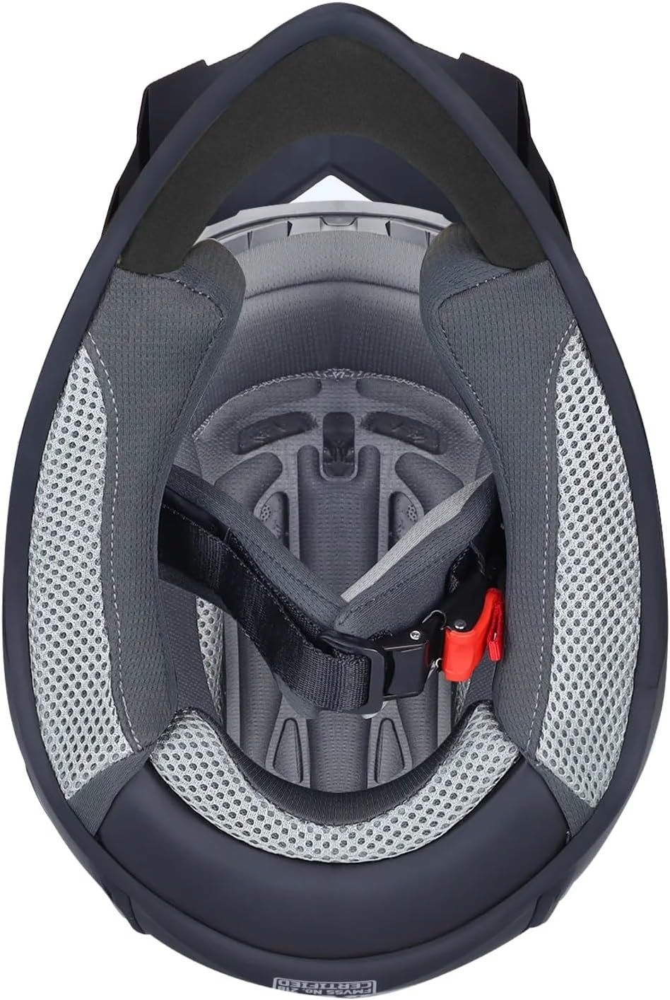 GLX GX623 Youth ATV/Dirt Bike Helmet Combo - Matte Black, Large - DOT