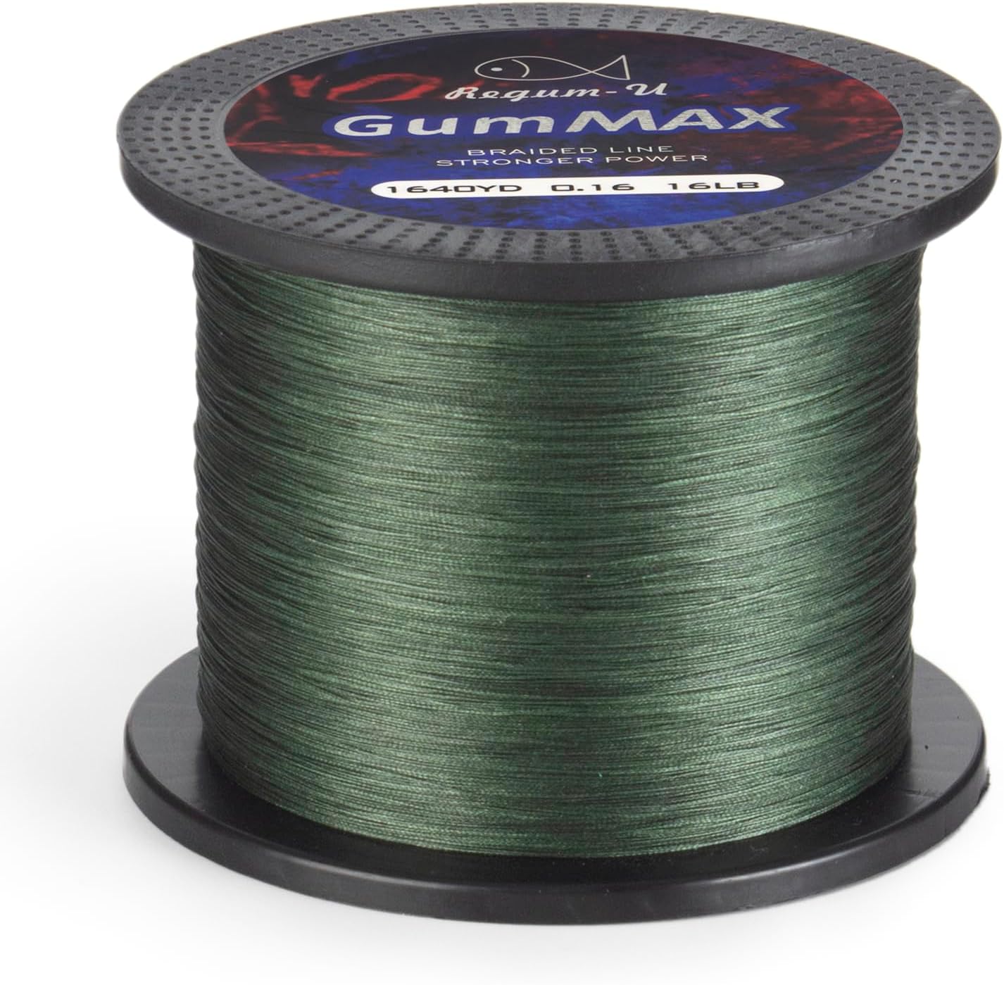 GumMAX 545/1093/1640yds 5-100LB 8X Braided Fishing Line Abrasion Resistant Superline Zero Stretch & Smaller Diameter Confuse & Never Fade in Saltwater and Freshwater