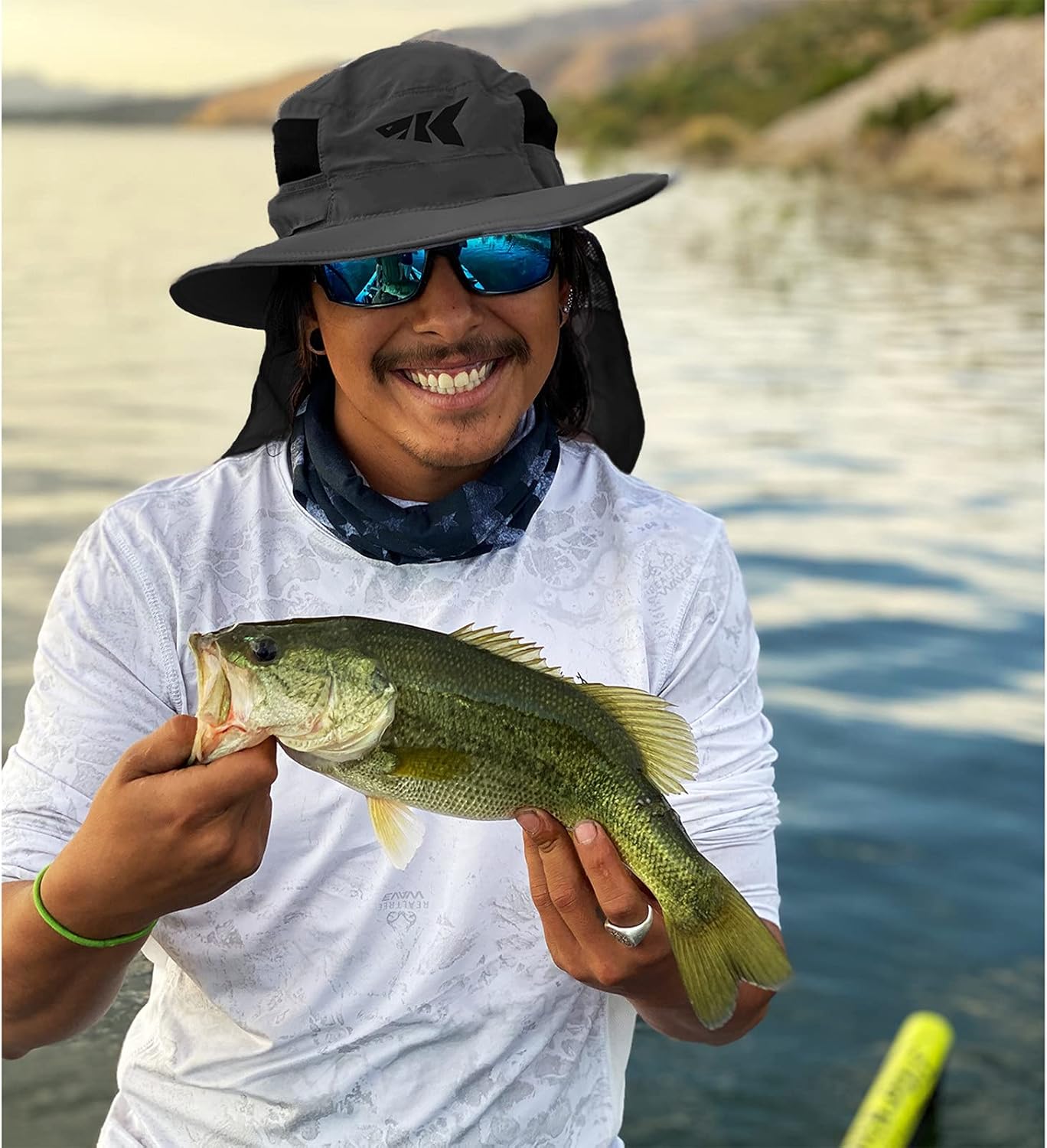 KastKing UPF 50 Boonie Hat Fishing Hat with Removable Neck Flap Sun Hats for Men