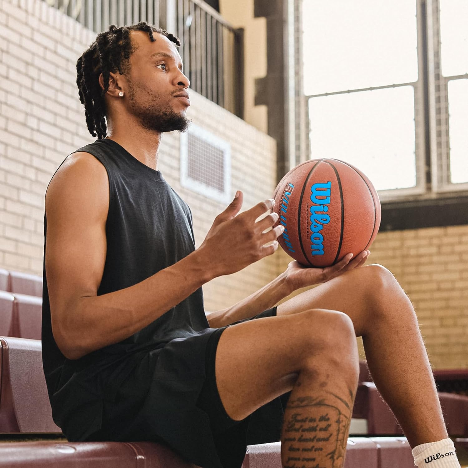 WILSON Evolution Indoor Game Basketballs - Size 5, Size 6 and Size 7