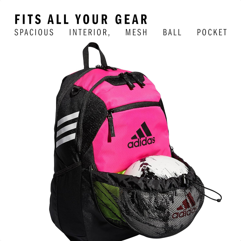 adidas Stadium Team Sports Backpack for Men and Women (36l) Durable Athletic Laptop Bag, Navy Blue/3.0, One Size