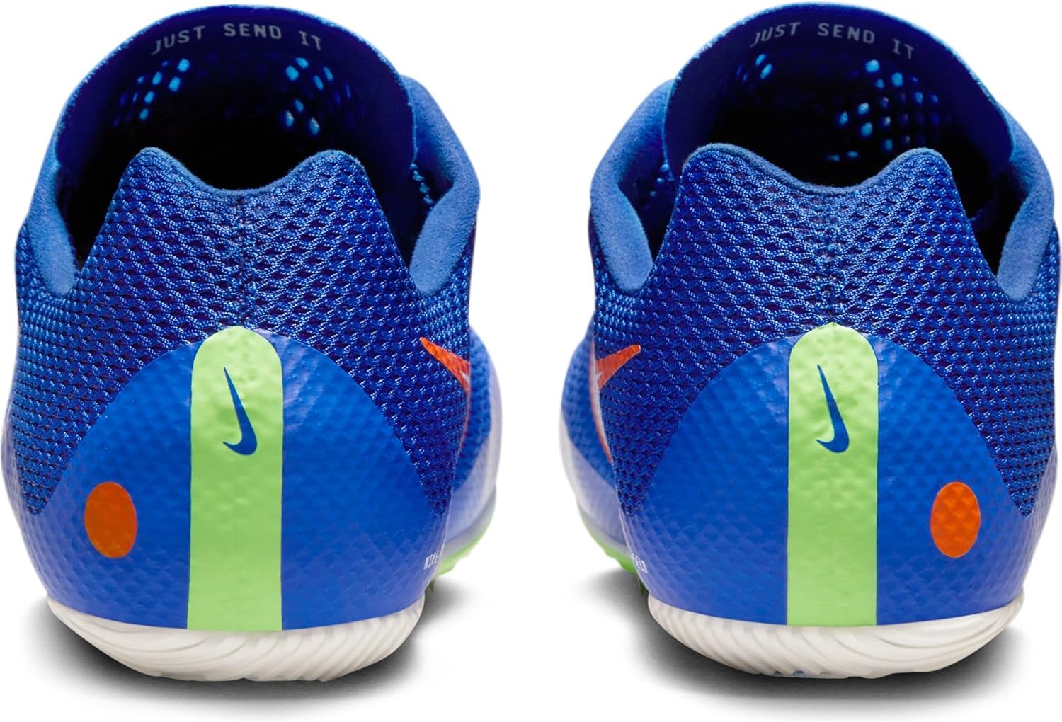 Nike Rival Sprint Track & Field Sprinting Spikes (DC8753-401, Racer Blue/Lime Blast/Safety Orange/White) Size 11