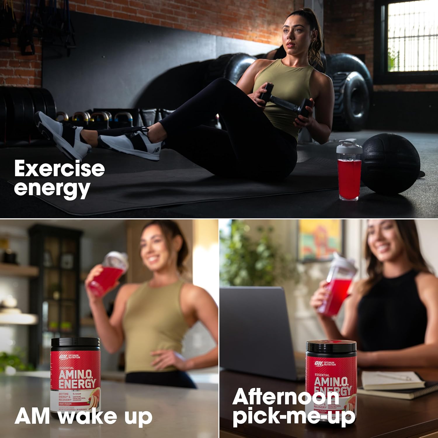 Optimum Nutrition Amino Energy - Pre Workout with Green Tea, BCAA, Amino Acids, Keto Friendly, Green Coffee Extract, Energy Powder - Orange Cooler, 65 Servings (Packaging May Vary)