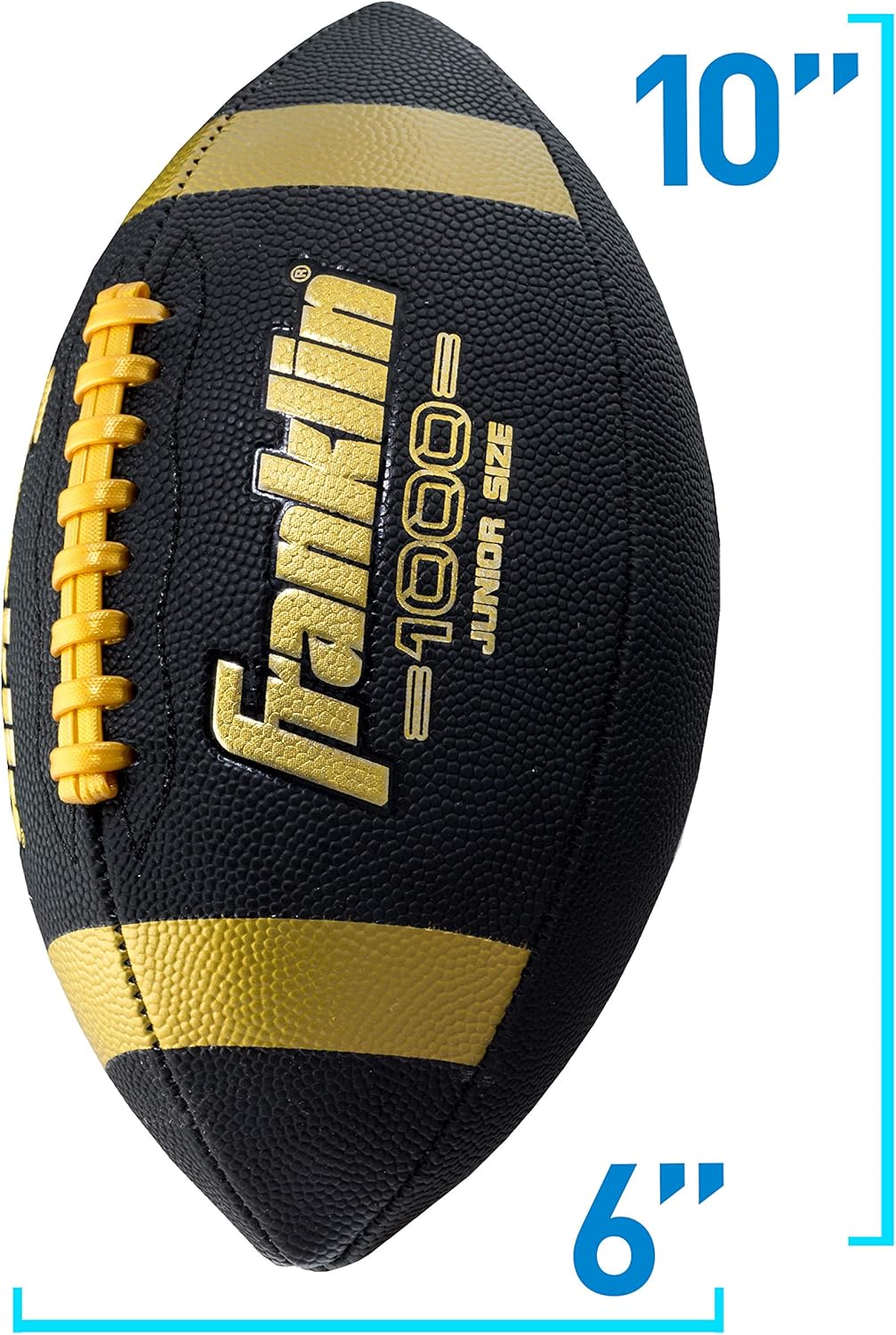 Franklin Sports Youth + Adult Footballs - Extra Grip 1000 Official Size, Junior + Pee Wee Kids - 1 + 12 Packs